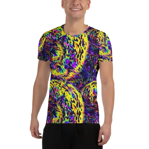 Colorstorm Noir on a Men's Athletic T-Shirt