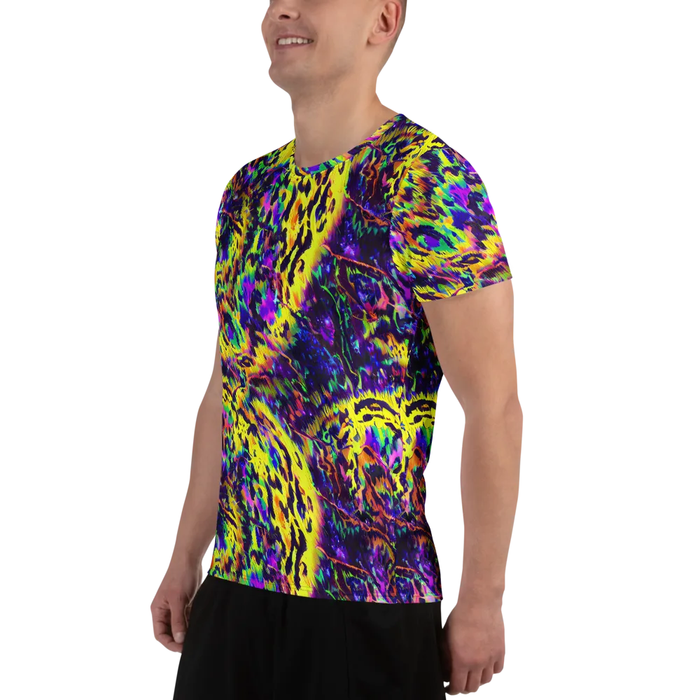 Colorstorm Noir on Men's Athletic T-Shirt — Left