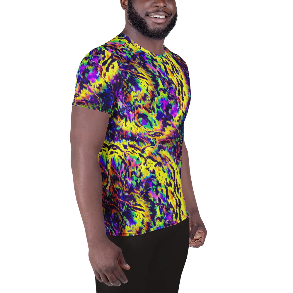 Colorstorm Noir on Men's Athletic T-Shirt — Right