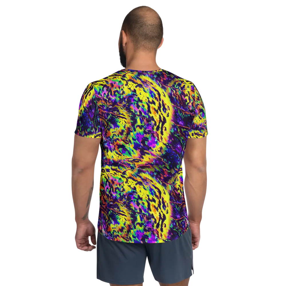 Colorstorm Noir on Men's Athletic T-Shirt — Back