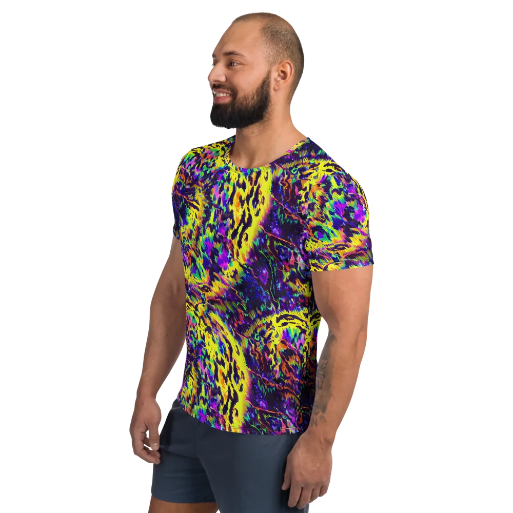 Colorstorm Noir on Men's Athletic T-Shirt — Left