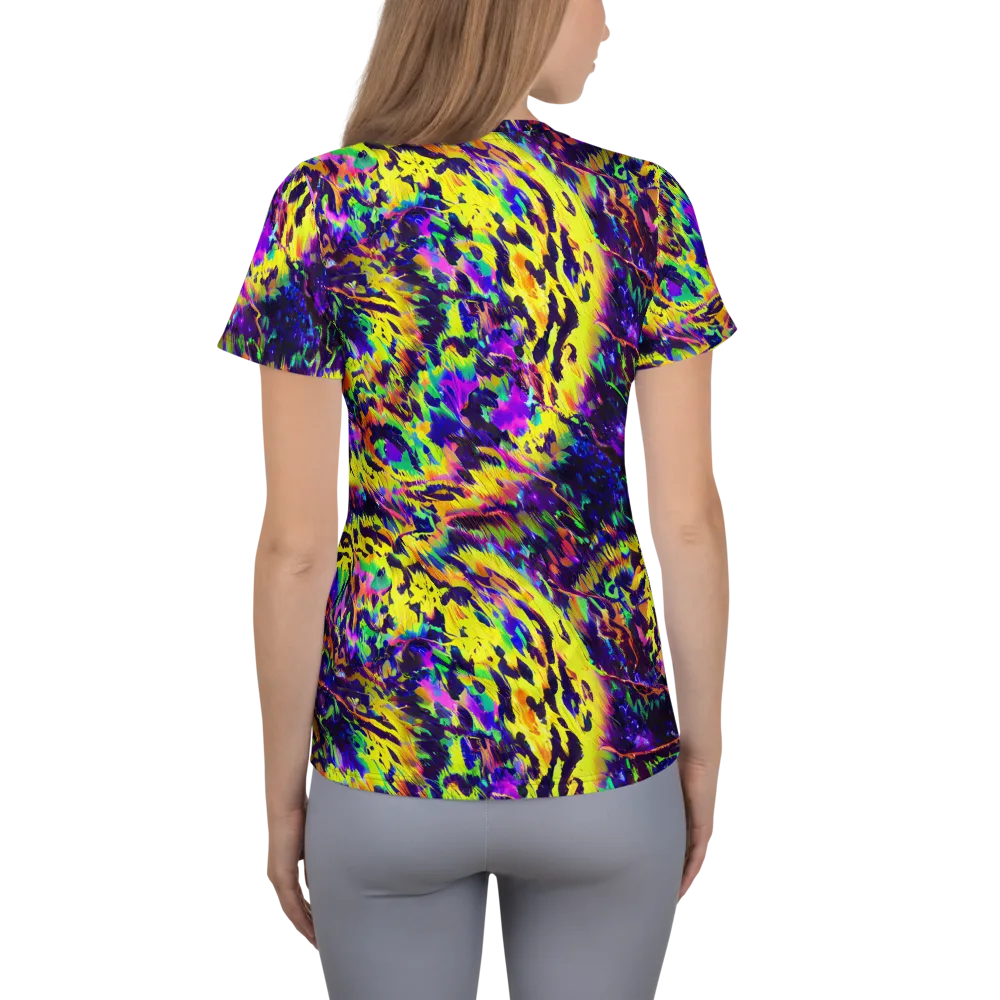 Colorstorm Noir on Women's Athletic T-Shirt — Back