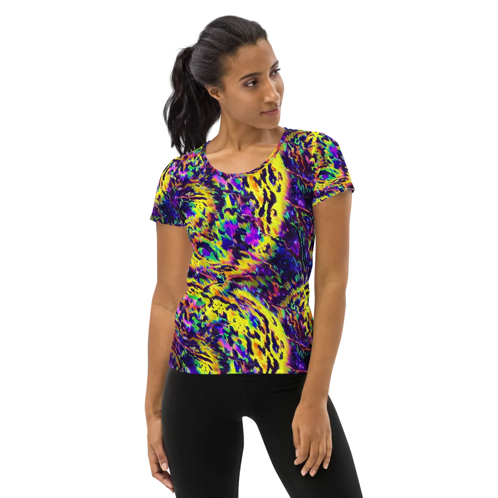 Colorstorm Noir on Women's Athletic T-Shirt — Front