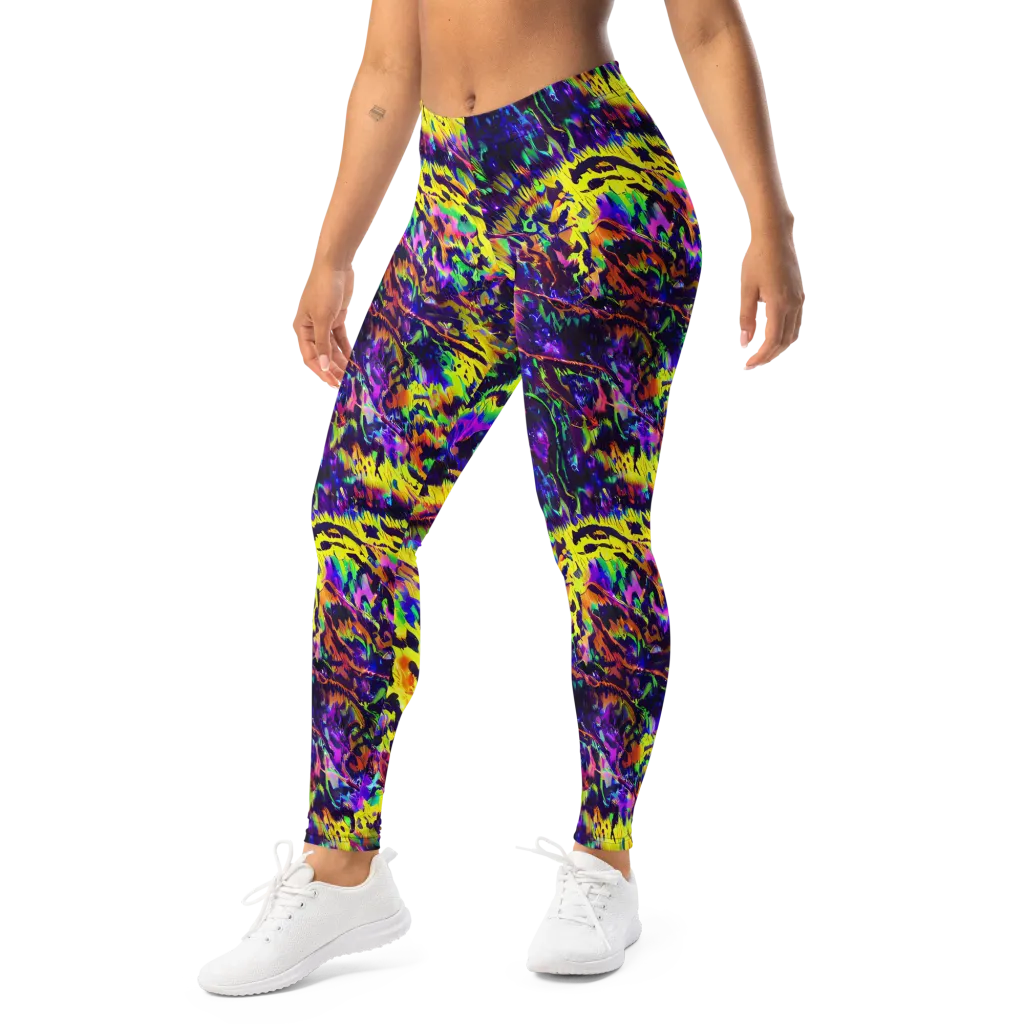 Colorstorm Noir on Leggings — Left Front