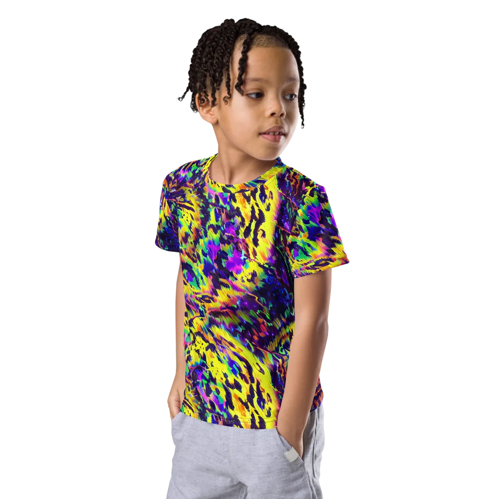 Colorstorm Noir on Kids Crew Neck T-Shirt — Left Front