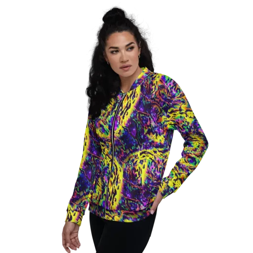 Colorstorm Noir on a Bomber Jacket