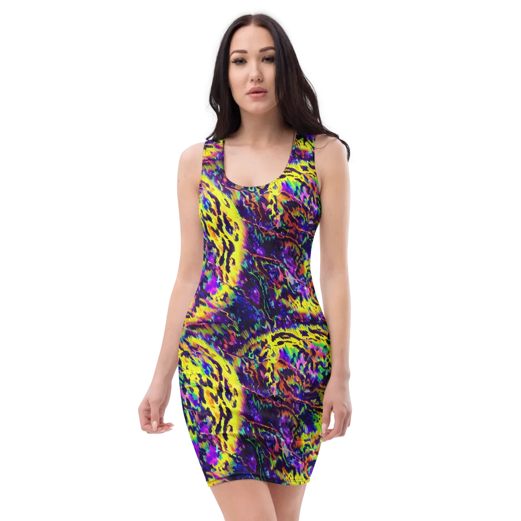 Colorstorm Noir on Bodycon Dress — Front