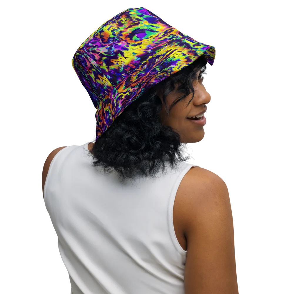 Colorstorm Noir on Reversible Bucket Hat — Right Outside