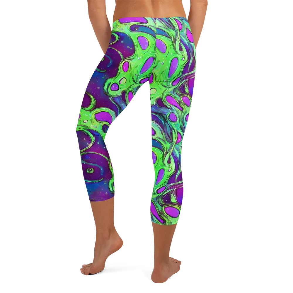 Funky Mutation on Capri Leggings — Back