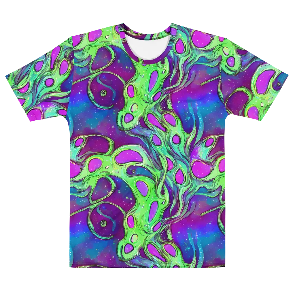 Funky Mutation on Men's Cotton Crew Neck T-Shirt — Front