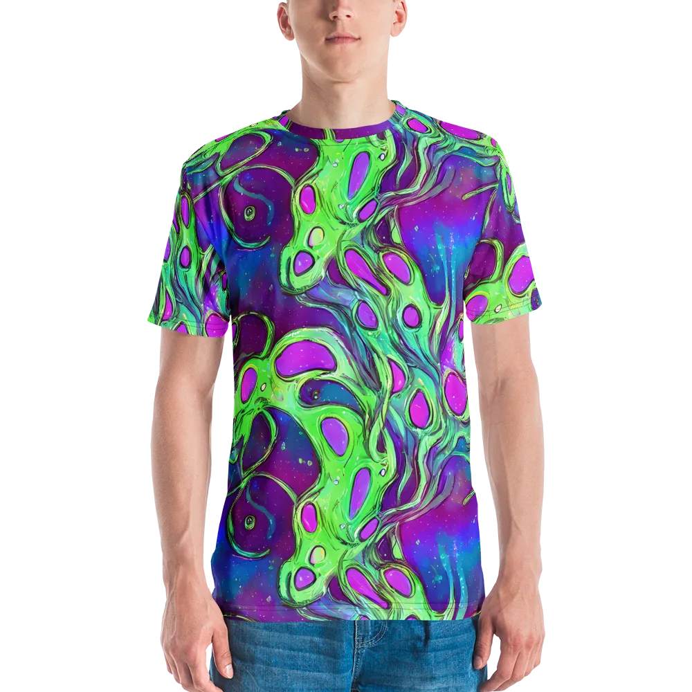 Funky Mutation on Men's Crew Neck T-Shirt — Front
