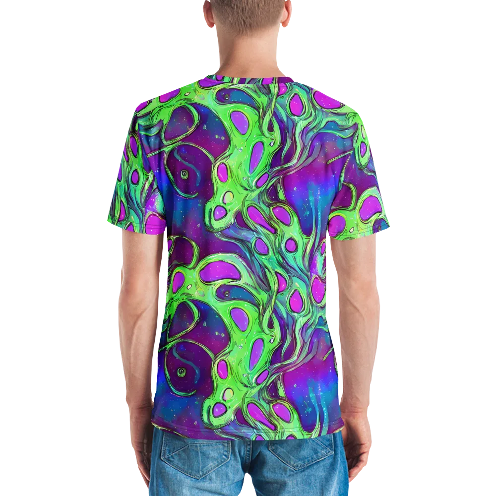 Funky Mutation on Men's Crew Neck T-Shirt — Back
