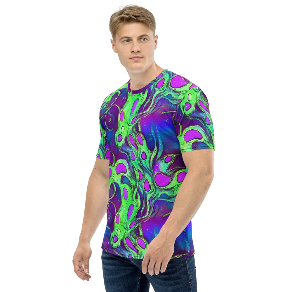 Funky Mutation on Men's Crew Neck T-Shirt — Left