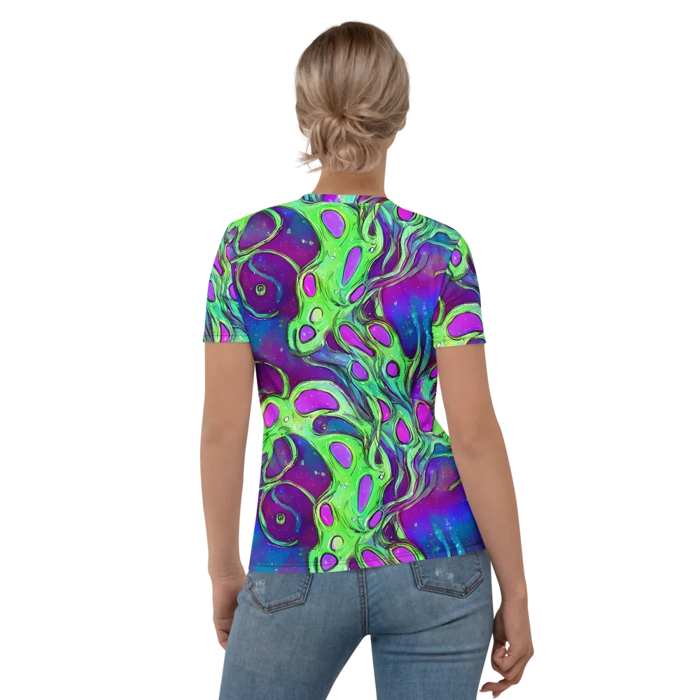 Funky Mutation on Women's Crew Neck T-Shirt — Back