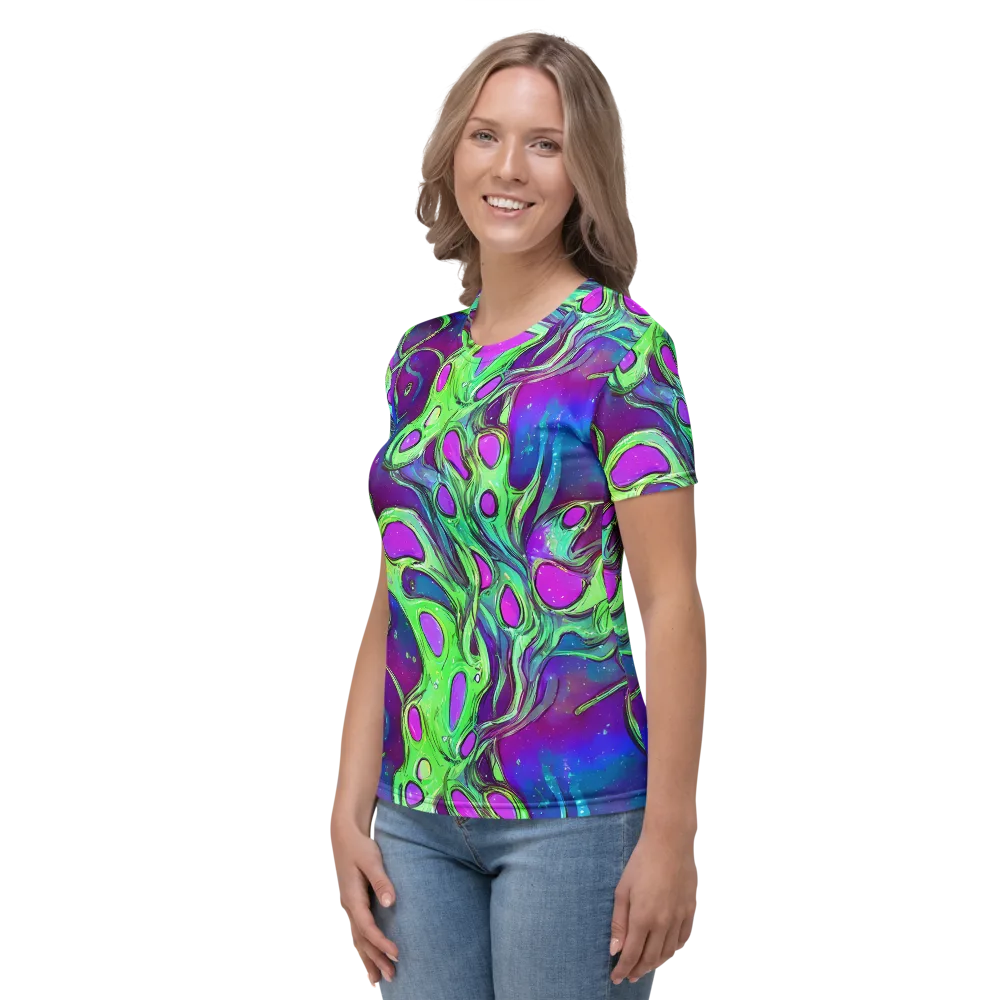 Funky Mutation on Women's Crew Neck T-Shirt — Left