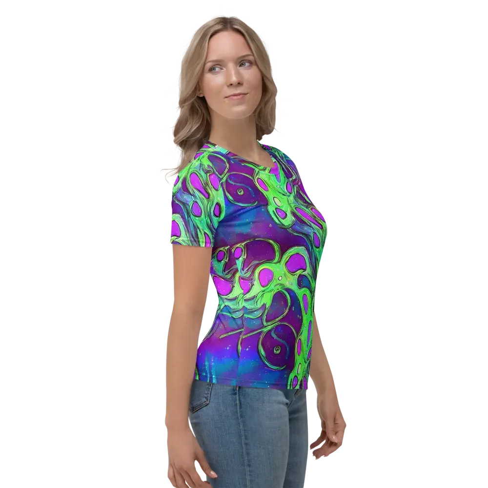 Funky Mutation on Women's Crew Neck T-Shirt — Right