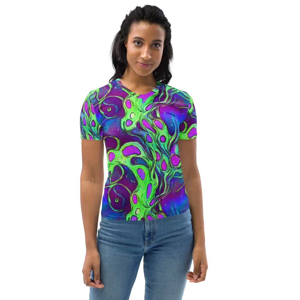 Funky Mutation on Women's Crew Neck T-Shirt — Front