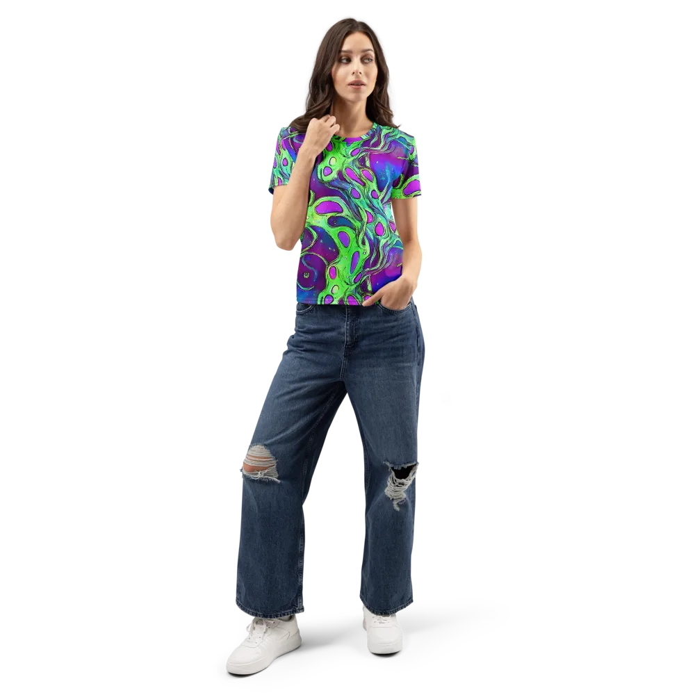 Funky Mutation on Women's Crew Neck T-Shirt — Front