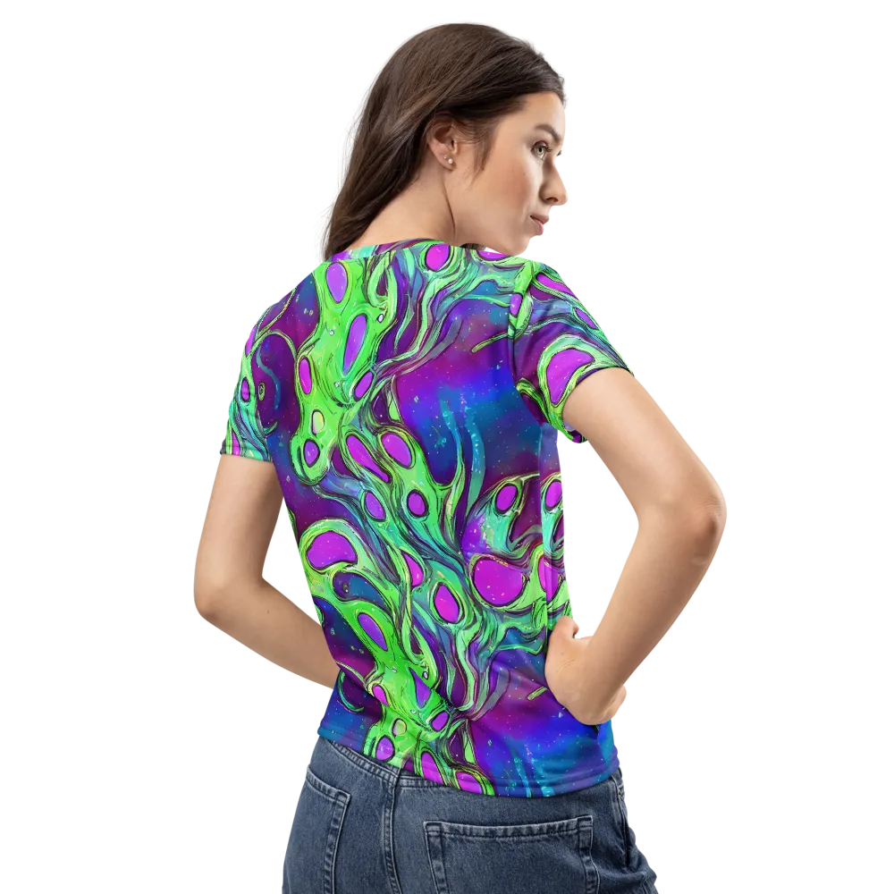 Funky Mutation on Women's Crew Neck T-Shirt — Back