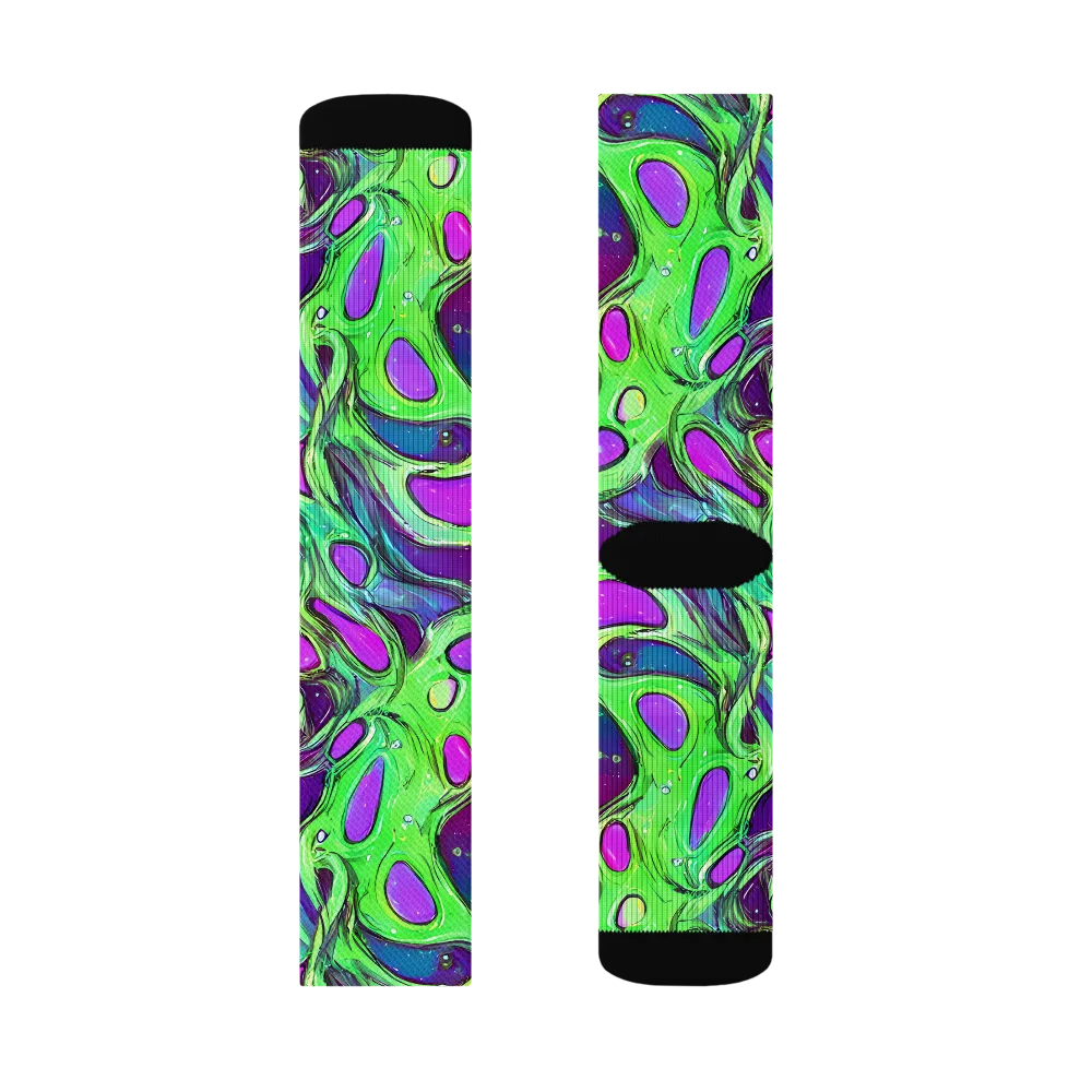 Funky Mutation on Socks — Left Sock