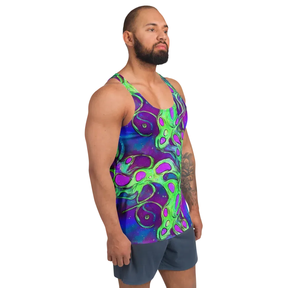 Funky Mutation on Men's Tank Top — Right Front
