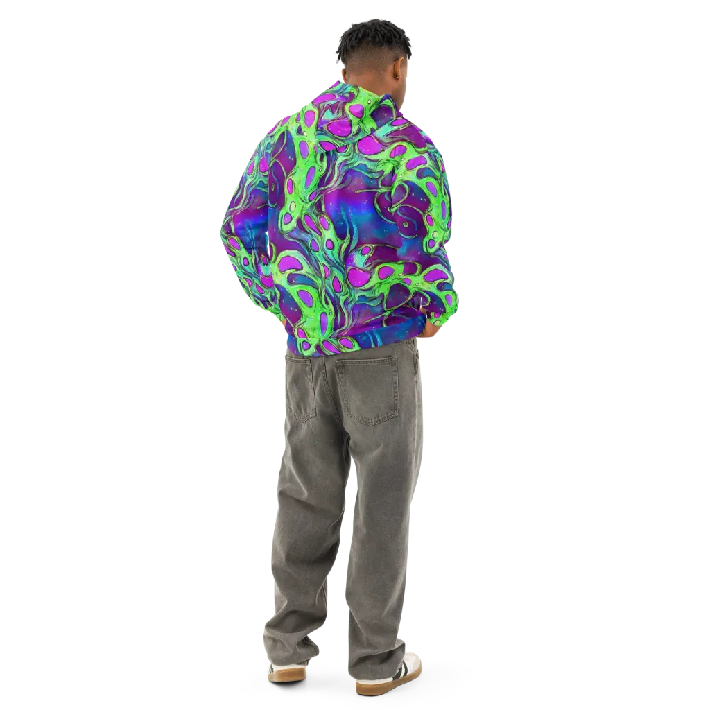 Funky Mutation on Cotton Hoodie — Back