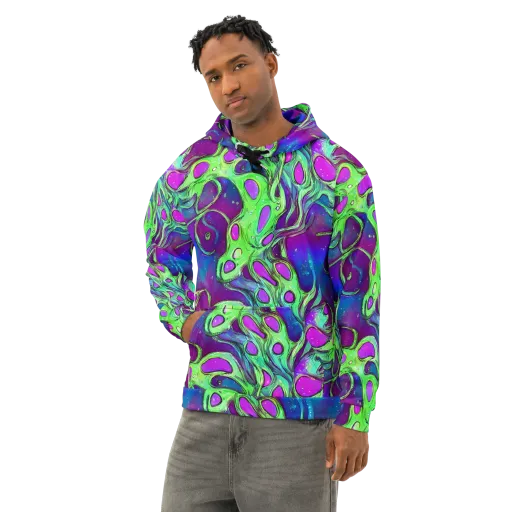 Funky Mutation on a Cotton Hoodie