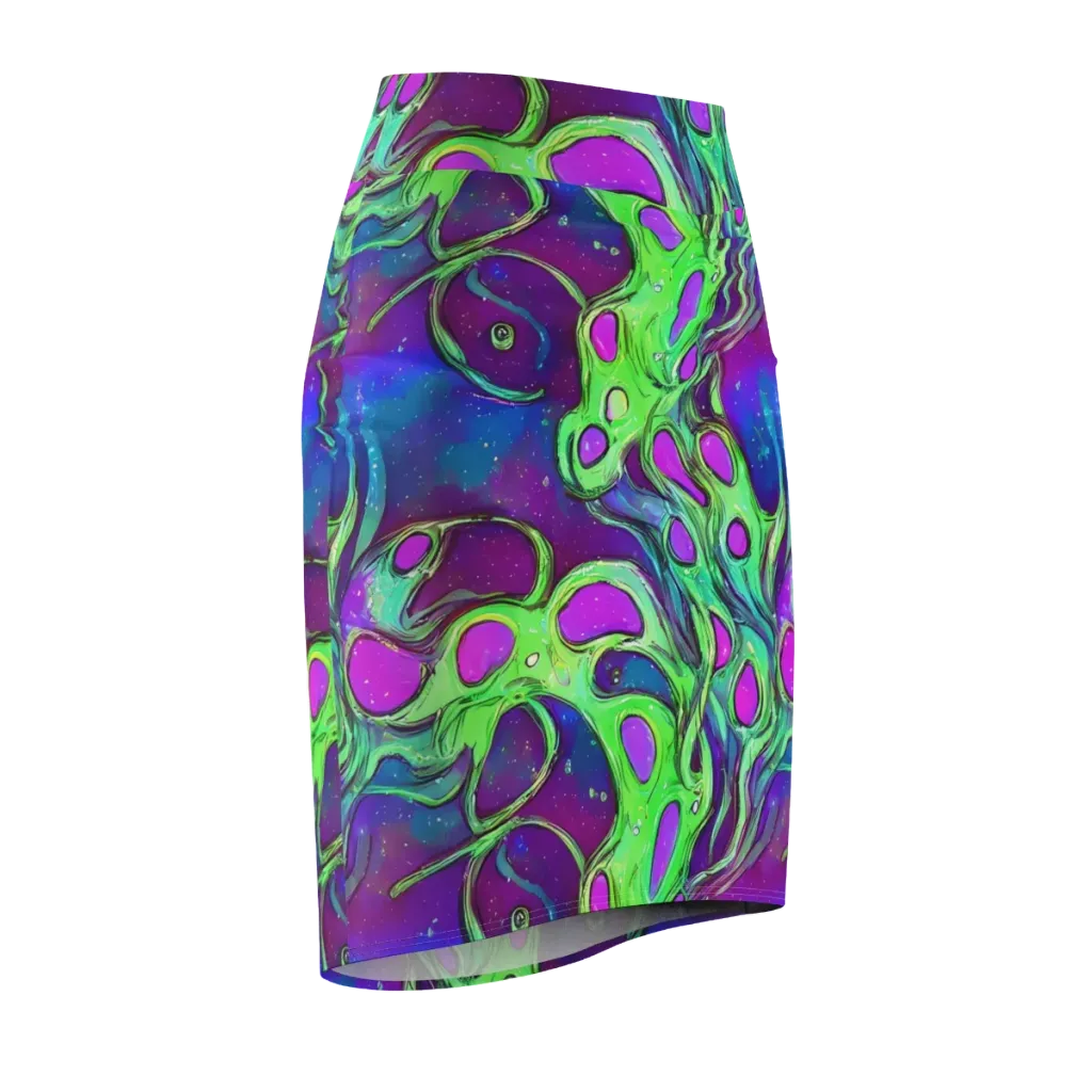 Funky Mutation on Pencil Skirt — Front Side