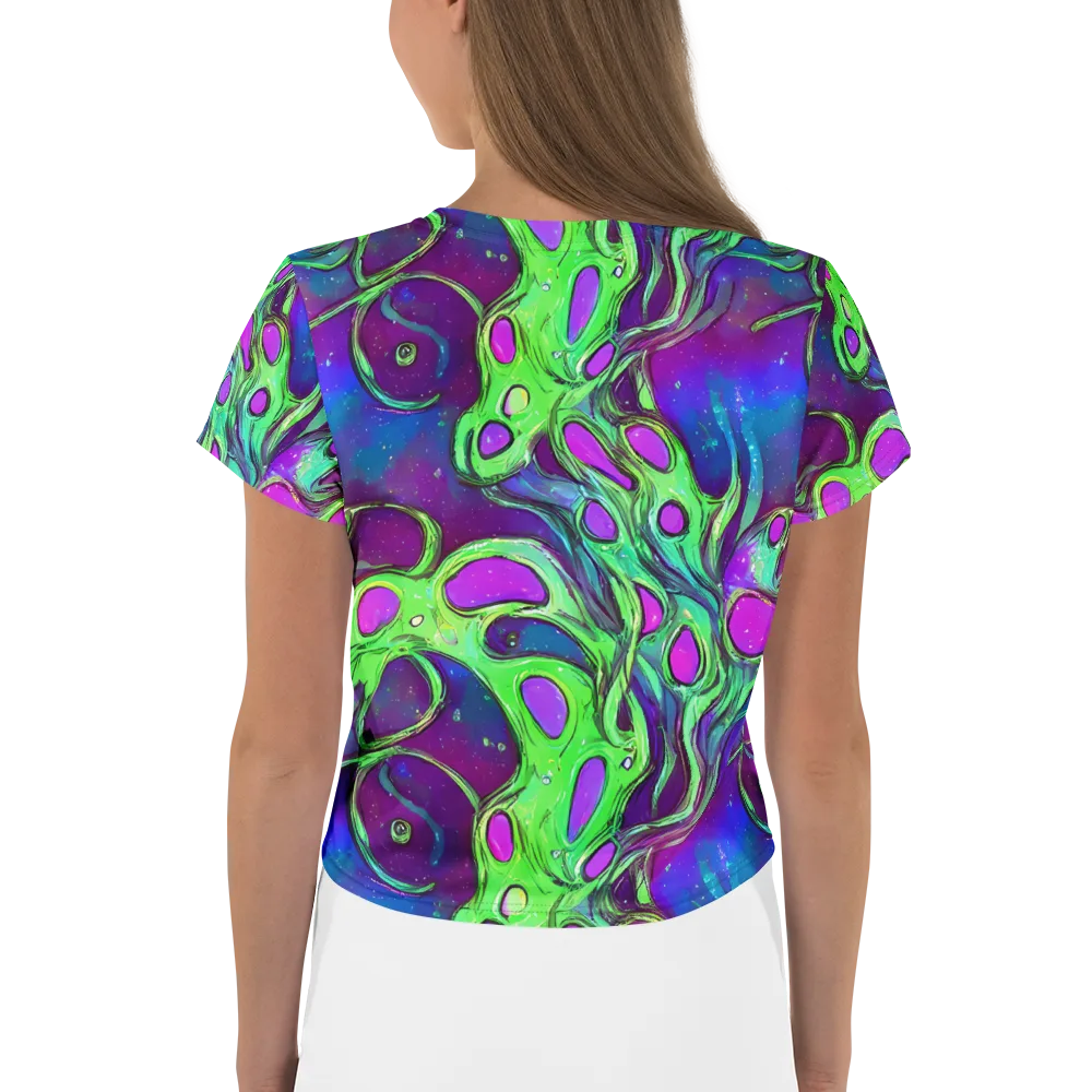 Funky Mutation on Crop Tee — Back