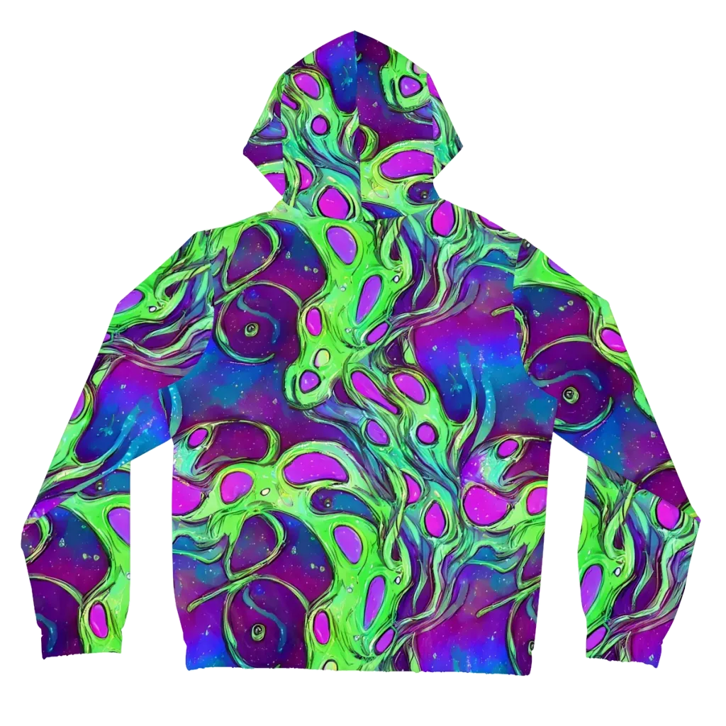 Funky Mutation on Women's Full-Zip Hoodie — Back