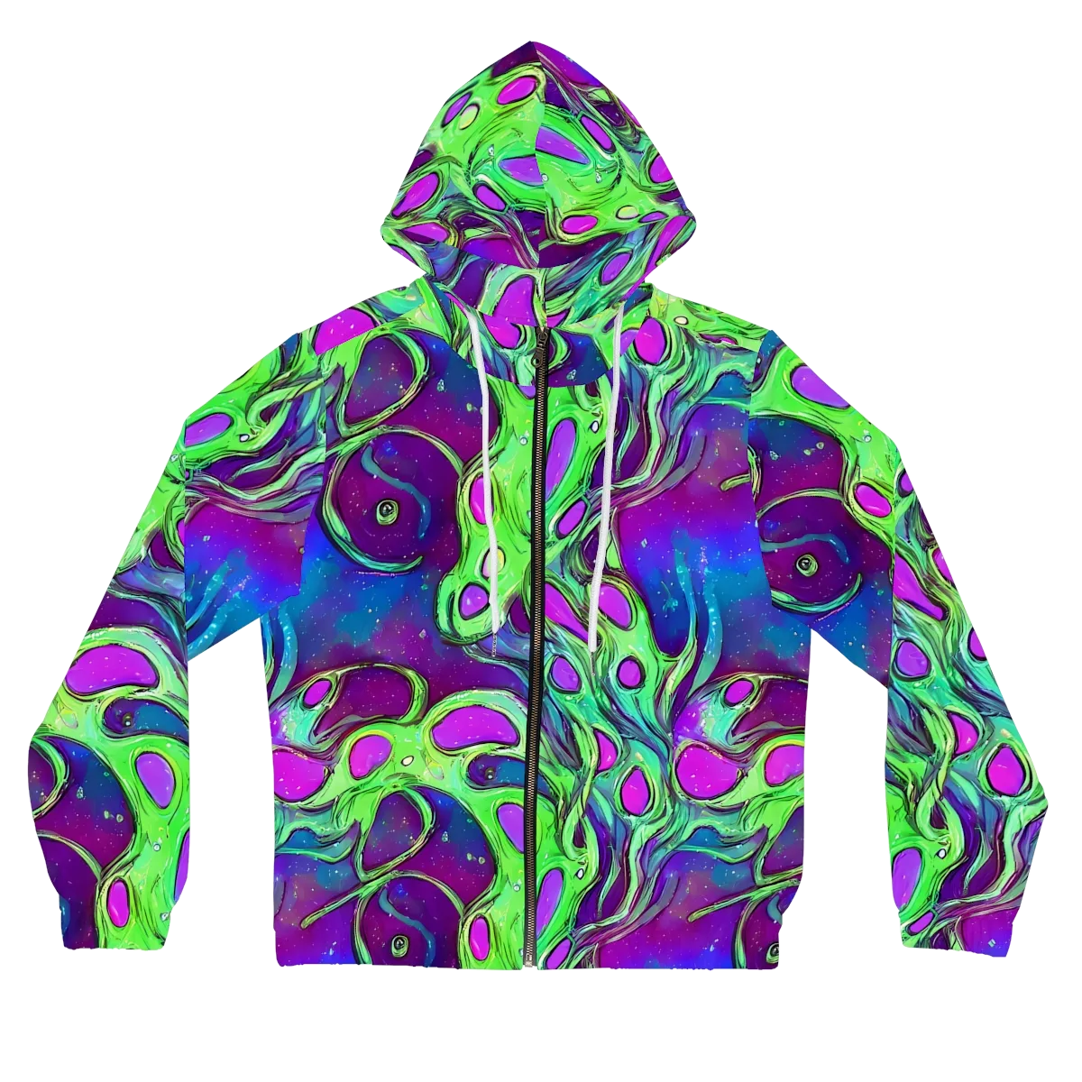 Funky Mutation on Women's Full-Zip Hoodie — Front