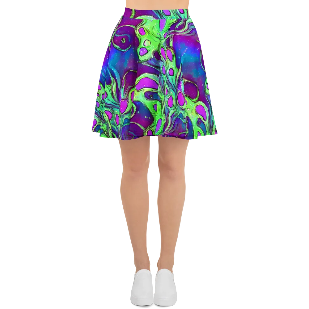 Funky Mutation on Skater Skirt — Front