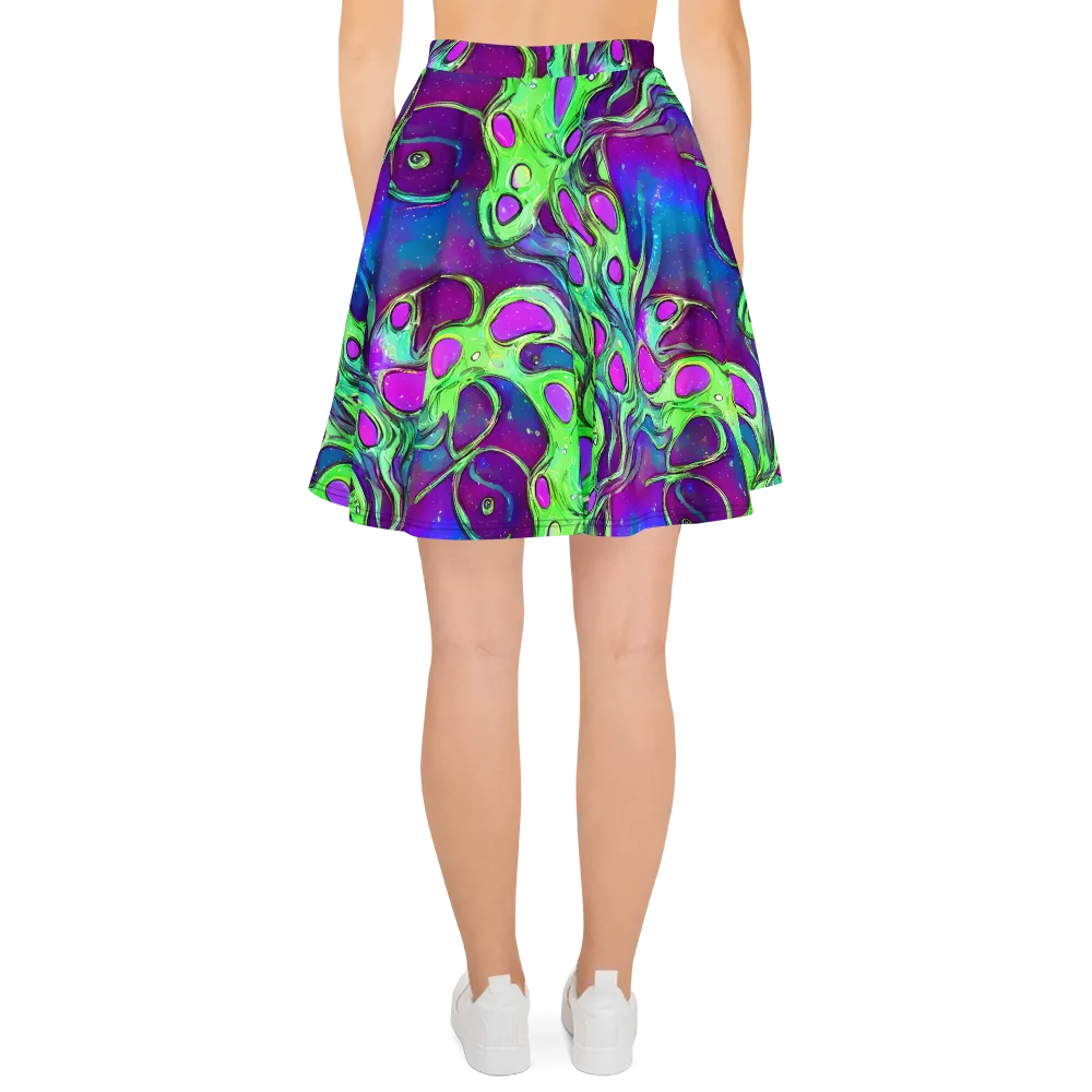 Funky Mutation on Skater Skirt — Back