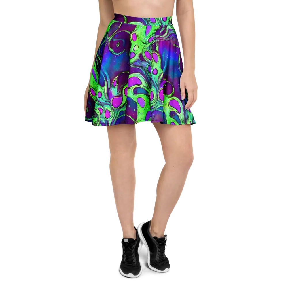 Funky Mutation on Skater Skirt — Front