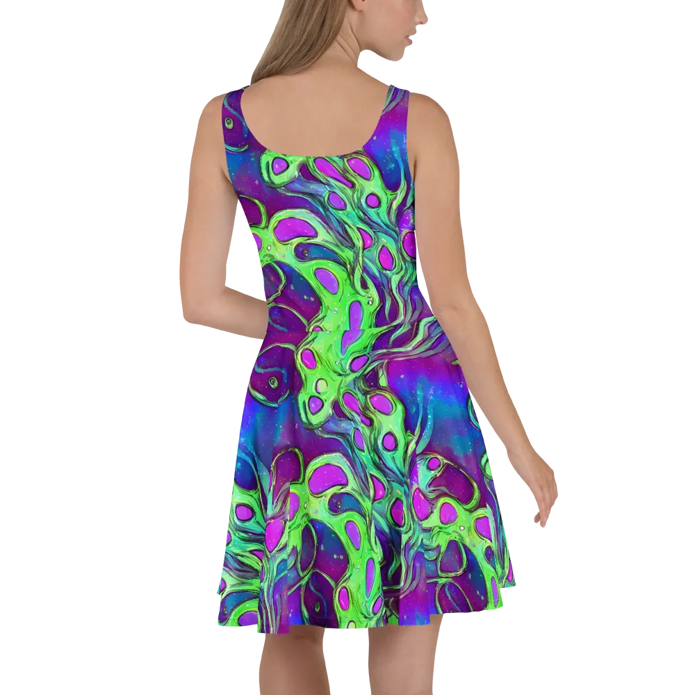 Funky Mutation on Skater Dress — Back