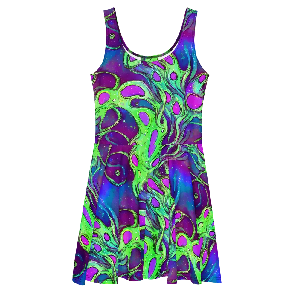 Funky Mutation on Skater Dress — Front