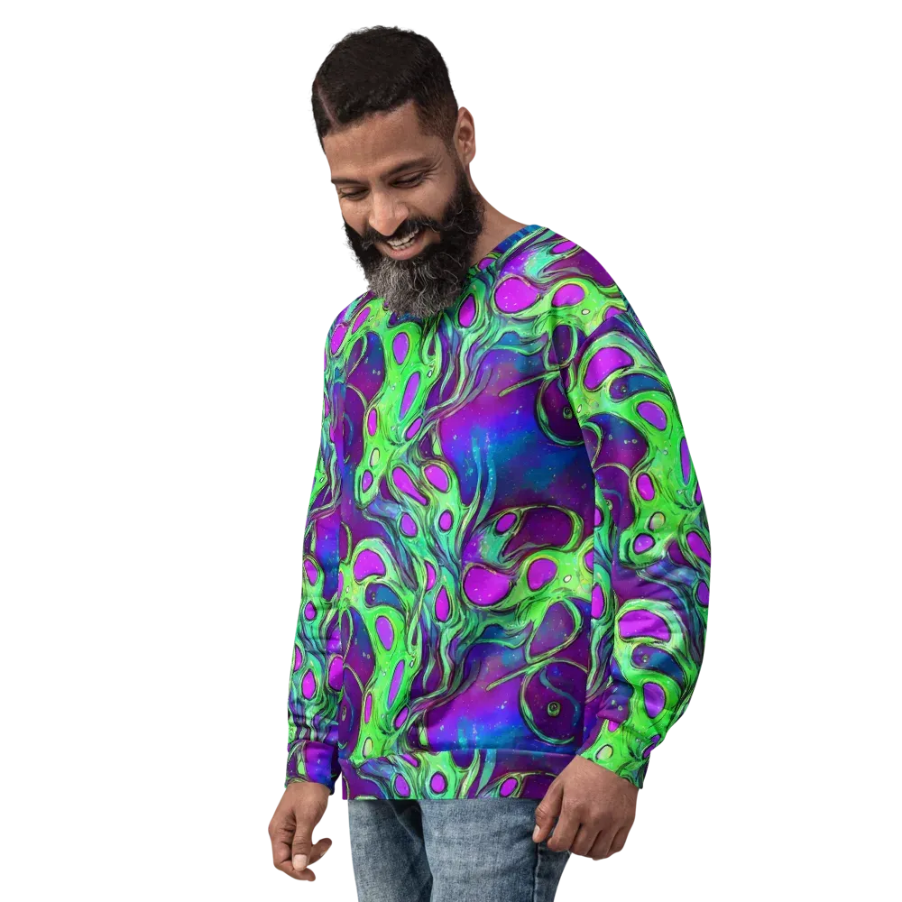 Funky Mutation on Sweatshirt — Left Front
