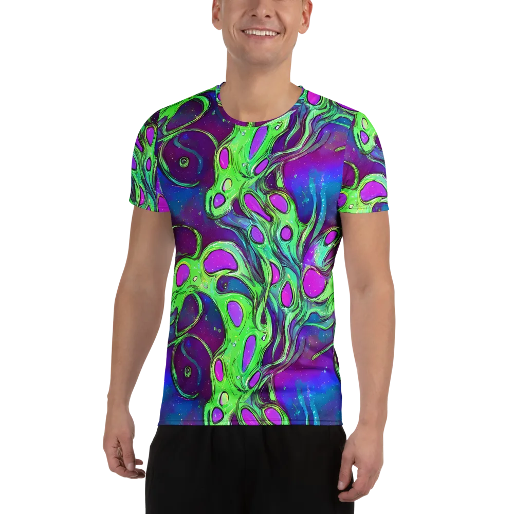 Funky Mutation on Men's Athletic T-Shirt — Front