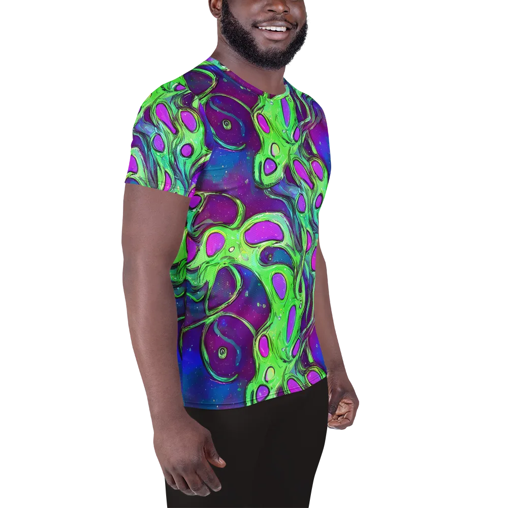 Funky Mutation on Men's Athletic T-Shirt — Right