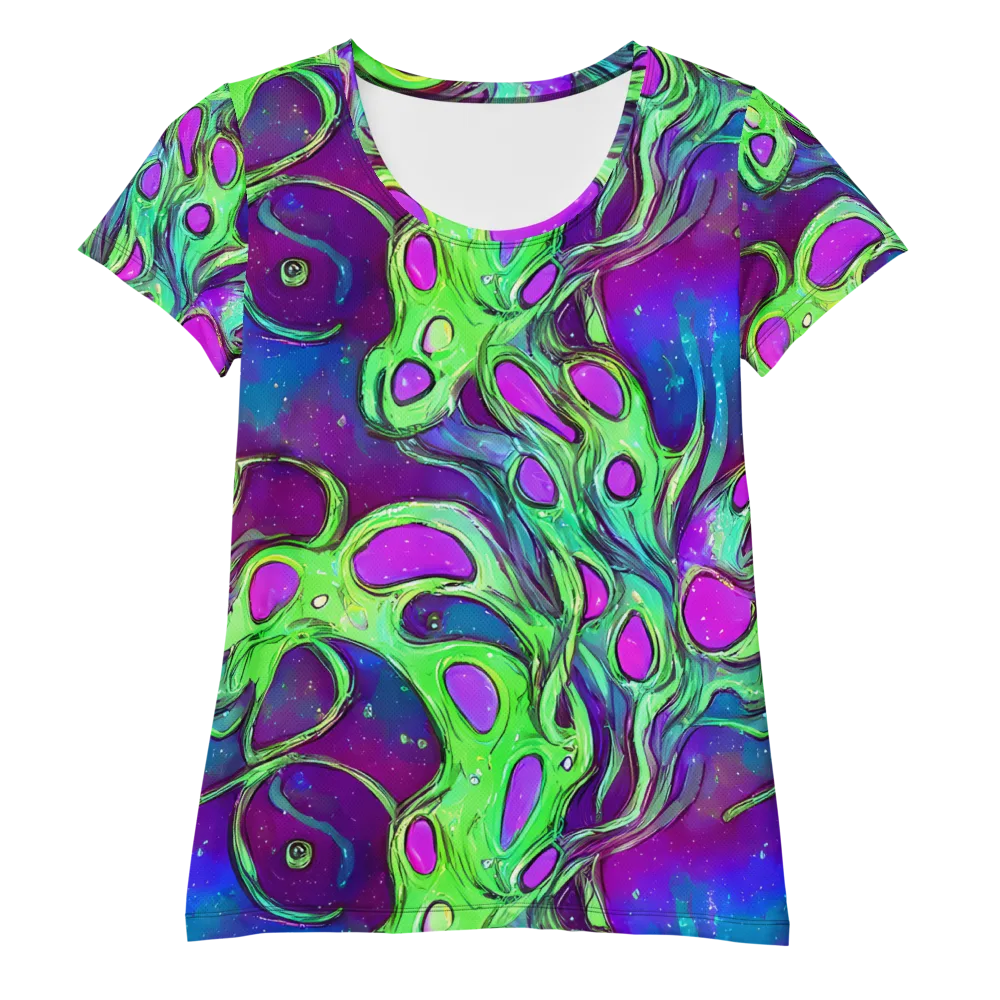 Funky Mutation on Women's Athletic T-Shirt — Front