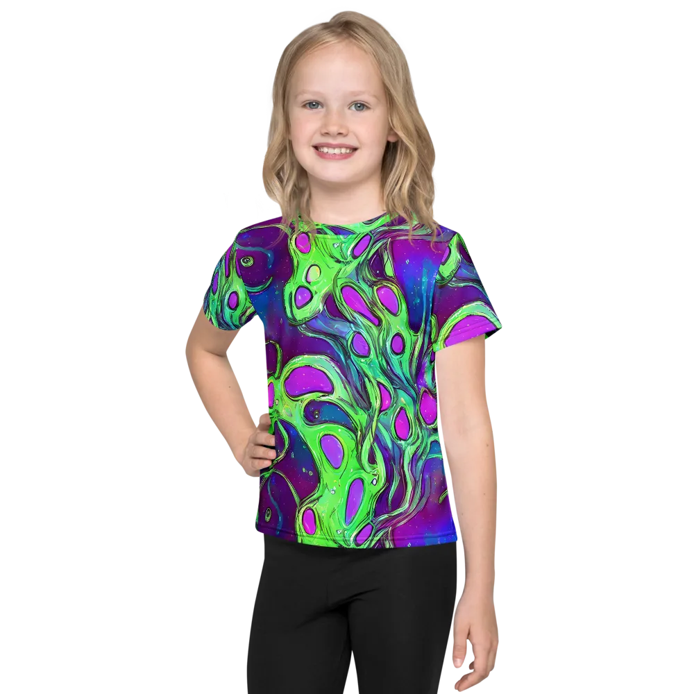 Funky Mutation on Kids Crew Neck T-Shirt — Front