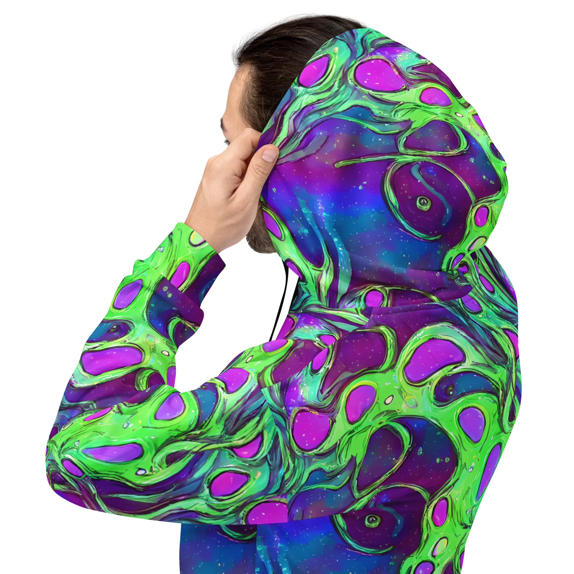 Funky Mutation on Hoodie — Back