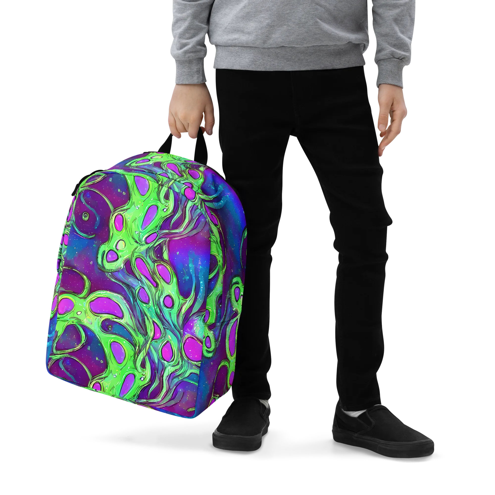 Funky Mutation on Minimalist Backpack — Zoomed-in