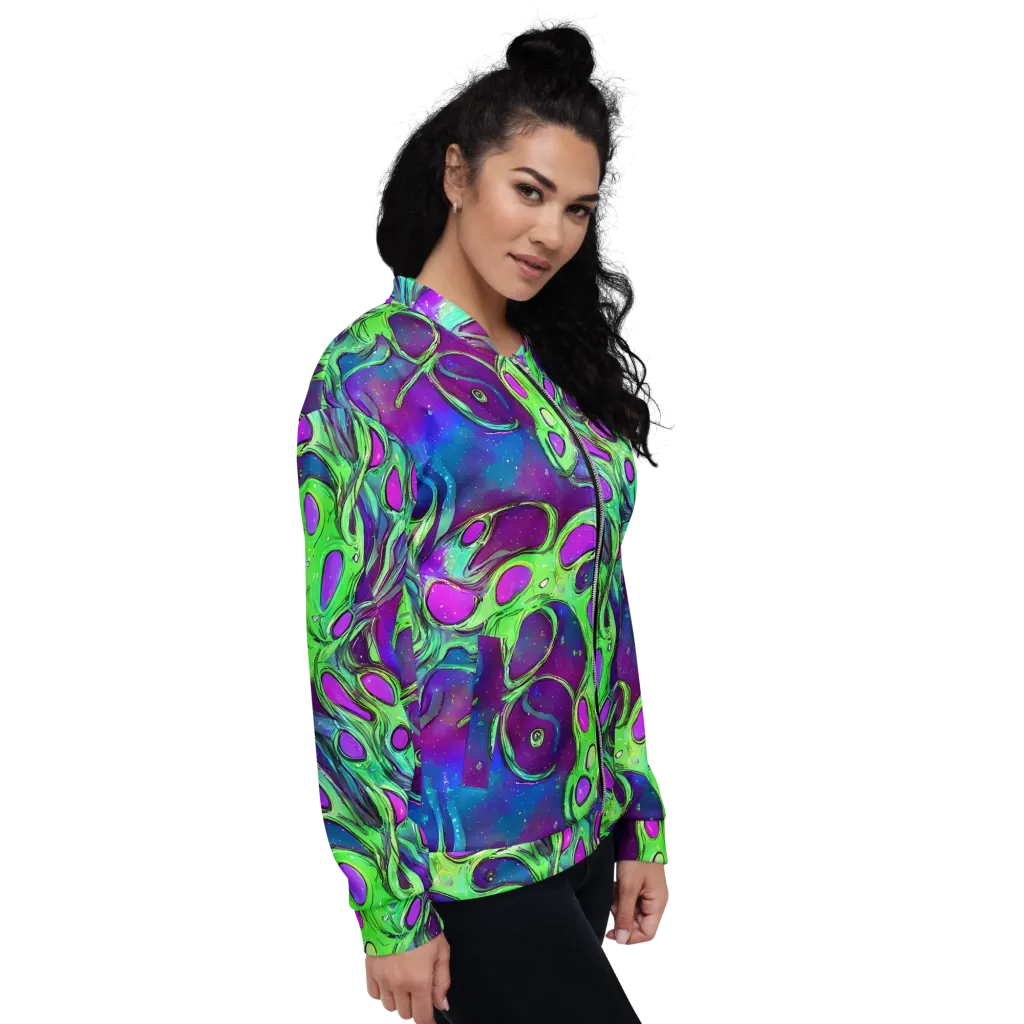 Funky Mutation on Bomber Jacket — Right