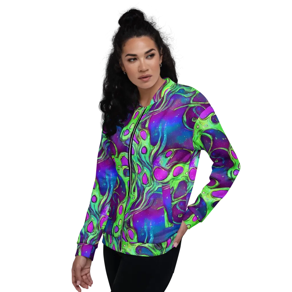 Funky Mutation on Bomber Jacket — Left