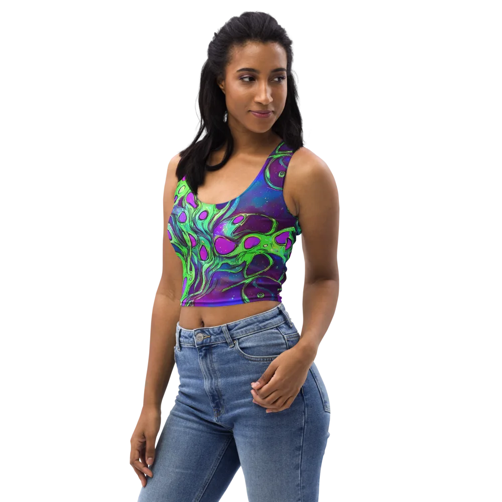 Funky Mutation on Crop Top — Left Front