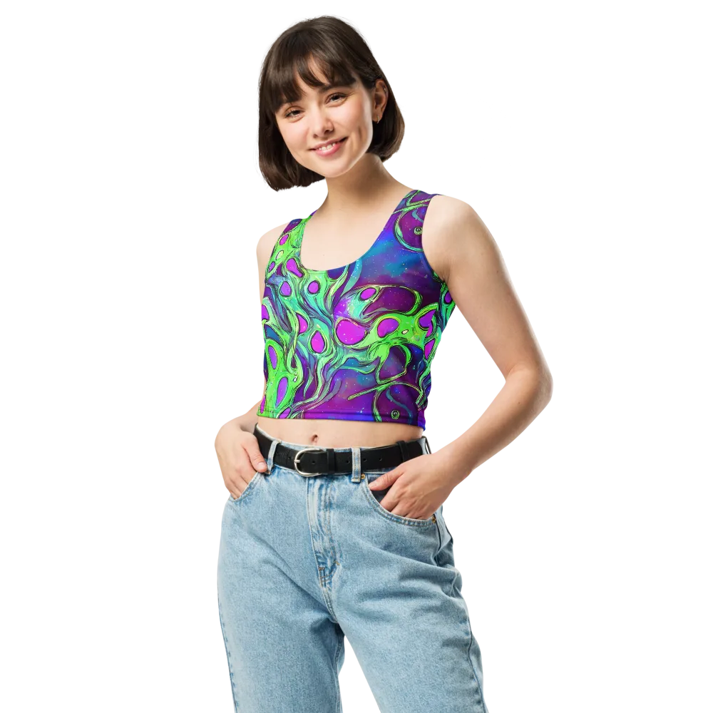 Funky Mutation on Crop Top — Front