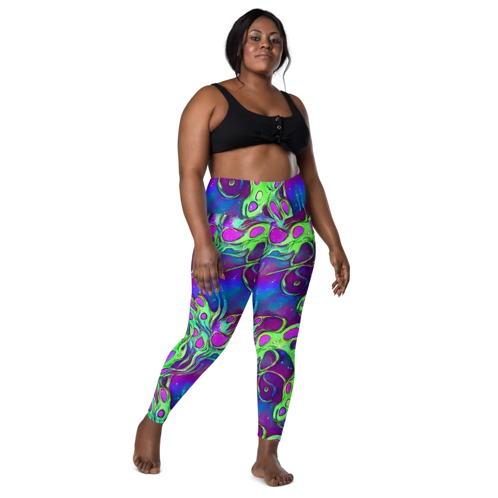 Funky Mutation on Leggings with Pockets — Front