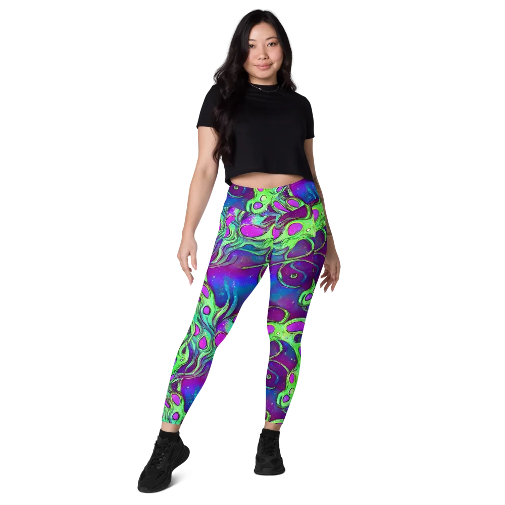 Funky Mutation on Leggings with Pockets — Front