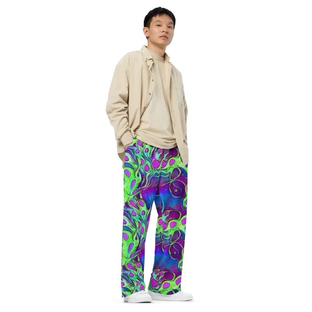 Funky Mutation on Wide-Leg Pants — Right Front